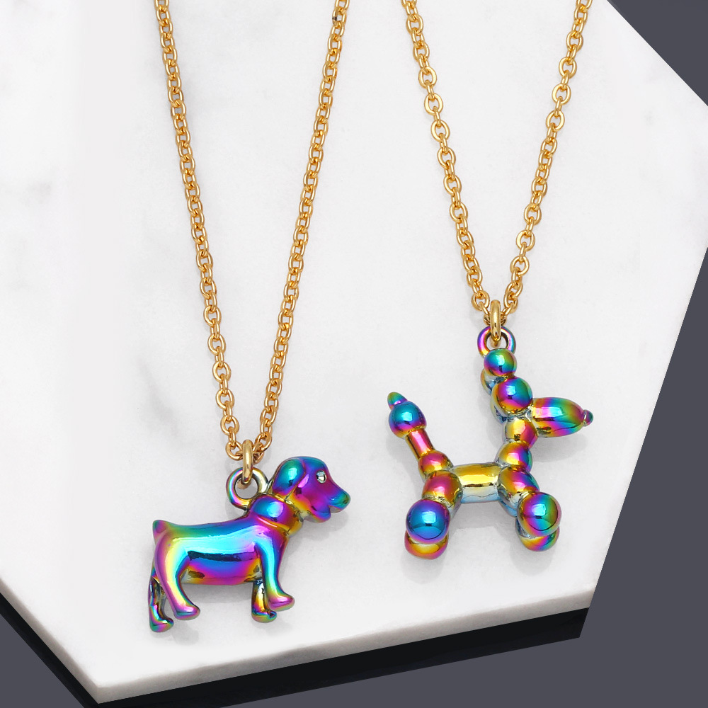 Fashion Dog Copper Pendant Necklace Plating Copper Necklaces