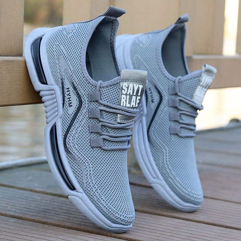 Primavera y otoño zapatos de hombre nuevos zapatos de coco de malla de hombre zapatos deportivos de tendencia antiolor zapatos de malla transpirables zapatos de hombre guapo