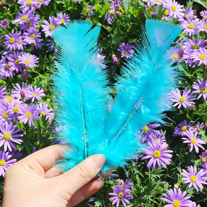 Заводская прямая продажа diy handmade перо плоский индюшинное перо крупная головка декоративная перо маска тканевые материалы