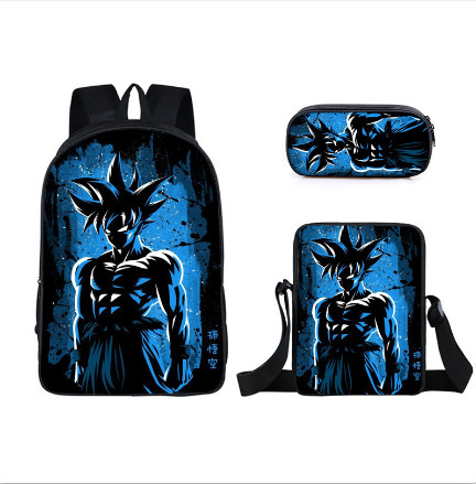 Mochila Dragon Ball de animación transfronteriza, mochila para estudiantes de Dragonball, mochila de poliéster Wukong, bolso de hombro