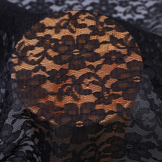 Hollow Lace Fabric Non-elastic Polyester Flower Lace Fabric Embroidered Women's Dress Mesh Fabric Spot