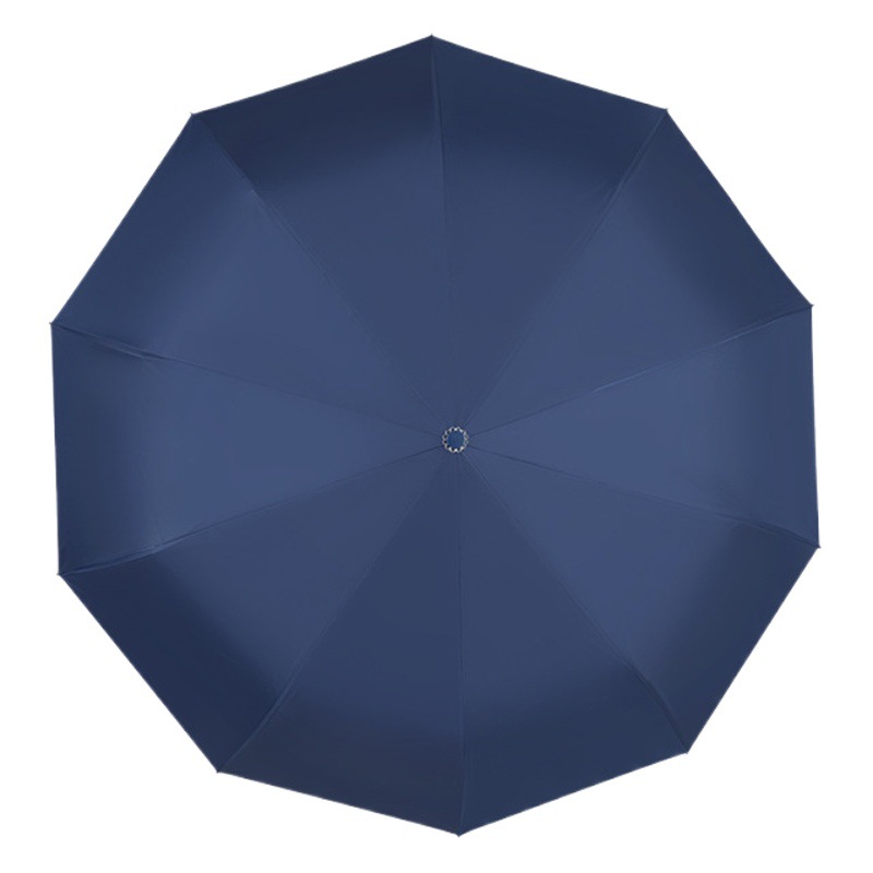 LED paraguas de iluminación giratorio pegamento negro protección solar lluvia de doble uso plegable masculino y femenino estudiante paraguas de negocios logotipo imprimible