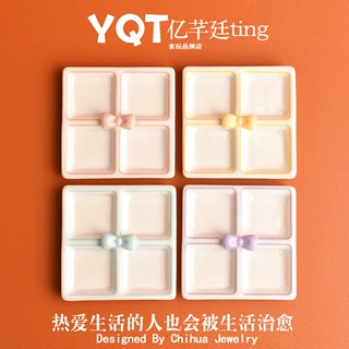 仿真食玩盲袋盲盒套树脂食玩配件微缩茶盘方格盘过家家玩具散货