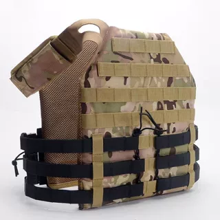 Tactical MOLLE 背心快速释放骨骼网眼腹带侧腰带战术背心快拆