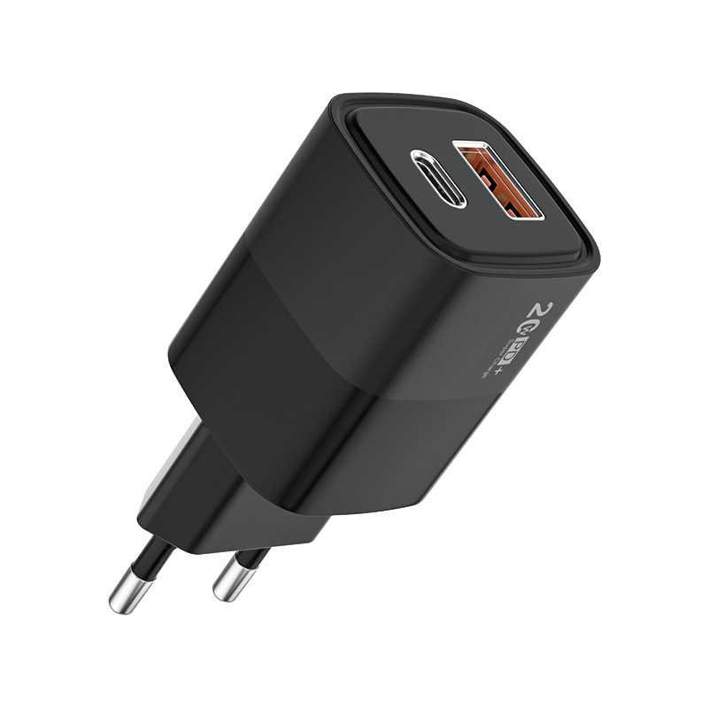 PD20W ポータブルミニデュアルポート充電器 Apple Huawei QC3.0 高速充電携帯電話充電ヘッドセットに適しています|undefined