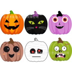 国境を越えた新しいハロウィーン漫画パーティー紙皿異性カボチャ装飾アレンジメント子供用使い捨てディナープレート用品