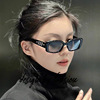 Black rectangular advanced sunglasses, glasses, high-quality style, internet celebrity, American style