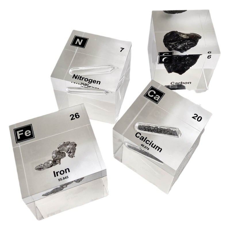 創造的なアクリル元素周期表単質物理キューブ元素表樹脂工芸品ギフト