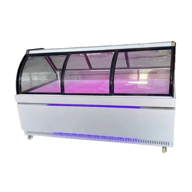 Refrigeración por aire recto congelador de cocina de cocina mostrador congelador congelador de alimentos cocinados comerciales almacenamiento de verduras frías fábrica directa