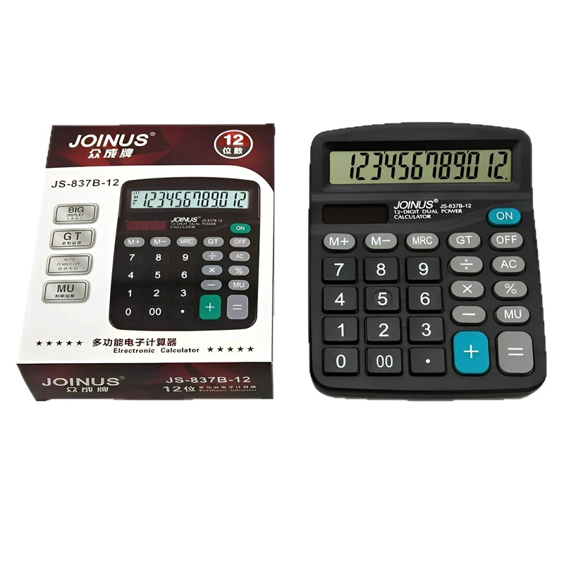 Zhongcheng837 calculadora especial para estudiantes computadora de oficina financiera multifunción pequeña 12 dígitos