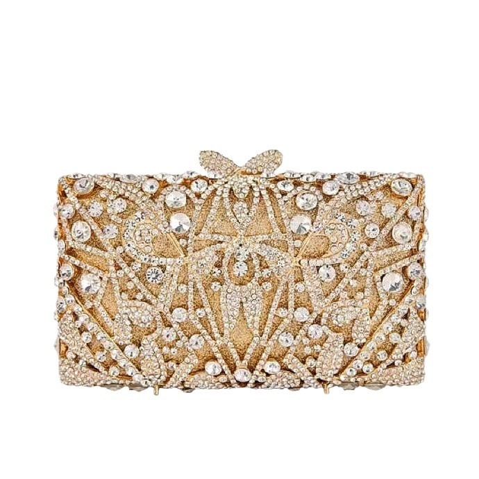 BL065 AliExpress bolso de diamante de agua de cristal de metal de aire bolso de cena bolso de diamante de mano bolso de mujer