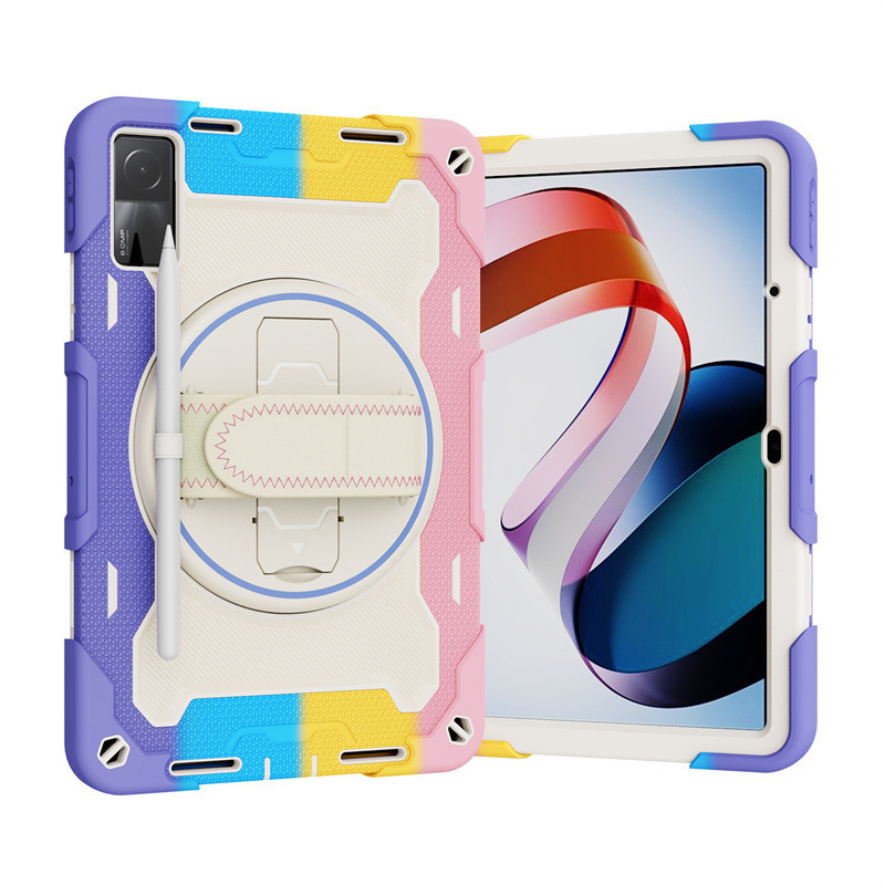 Suitable for Redmi Pad Se Silicone Anti-Fall Tablet Case Xiaomi Pad8/6 Mi7 Rotating Stand Protective Cover Suitable for Redmi Pad Se Silicone Anti-Fall Tablet Case Xiaomi Pad8/6 Mi7 Rotating Stand Protective Cover