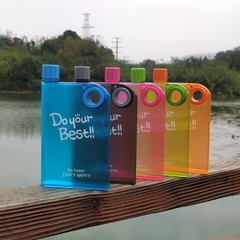 Ring A5 frosted note cup kettle creative book water cup flat plastic cup foreign trade cross-border hot sale