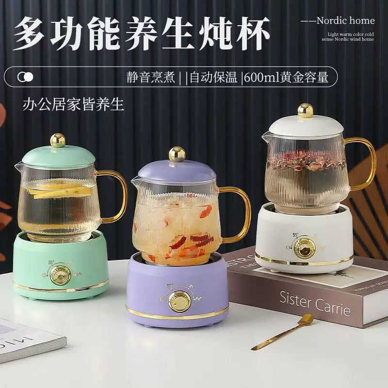 Новая чашка здоровья многофункциональная мини-электрическая чашка тушеная чашка для здоровья стеклянная электрическая чашка для офиса