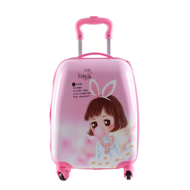 新しい子供の漫画かわいいスーツケースプリンセスエルザ子供用スーツケース 18inch 旅行トロリーケースカスタマイズ|undefined