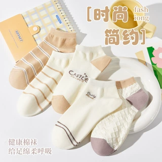 棉袜可爱女学生夏季日系百搭吸汗透气短筒袜子薄款春秋船袜子批发