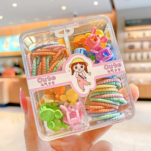 Candy color children's headband hairband wholesale baby tie small chirp rubber band ins high-looking girls hair accessories hairband