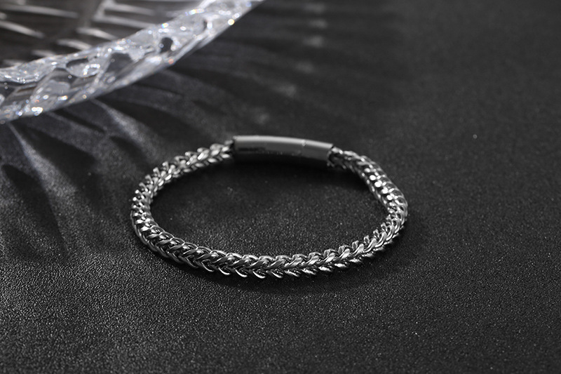 Stainless Steel Material Simple Style Geometric Stainless Steel Plating Bracelets 1 Piece