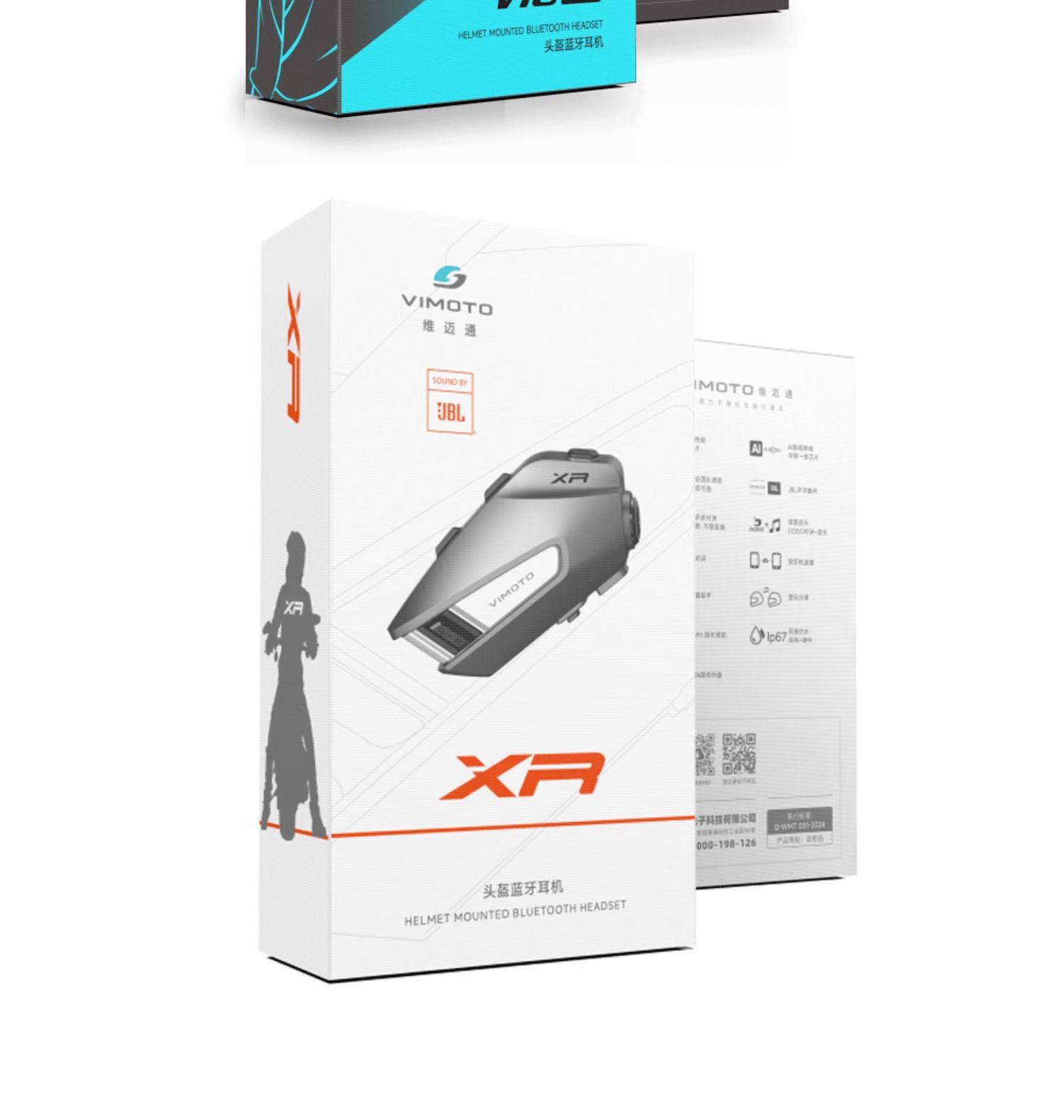 Suitable for Vimoto Xr V8S Motorcycle Helmet Bluetooth Headset Built-In Full-Face Helmet Jbl Unit Flagship Store V9X