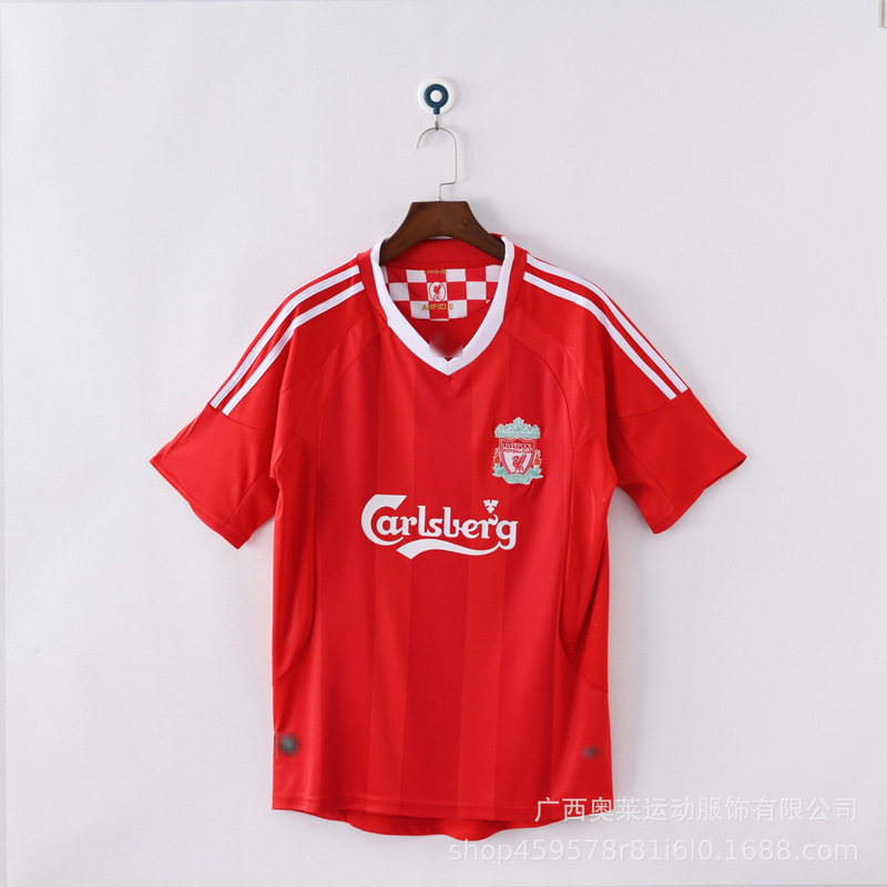复古利物浦球衣Liverpool球迷版主场杰拉德俱乐部足球服足球球衣|undefined
