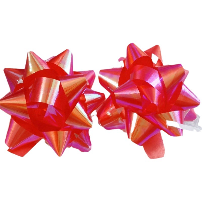 5cm Rainbow Color Fit Star Flower Gift Box Decoration Wedding Room Wedding Car Front Body Decoration Self-adhesive Star