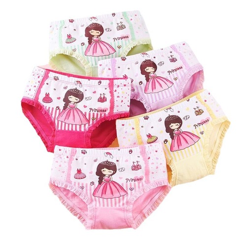 Children's underwear girls triangle cotton category A girls medium and large children's baby underwear girls boxer briefs wholesale