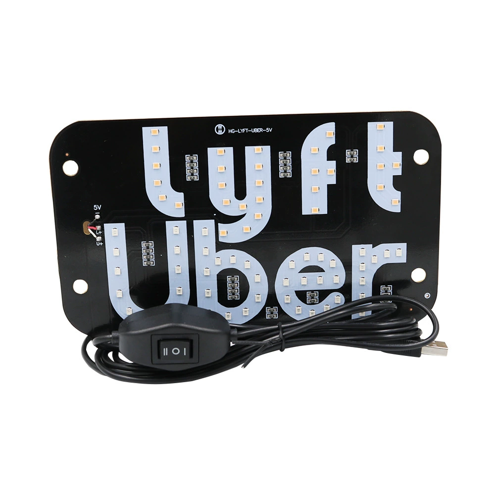 T-A-X-I автомобиль USB фар светодиодные украшения UBER плюс Lyft двухцветное преобразование