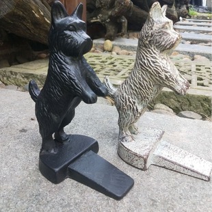 Foreign Trade Cast Iron Door Stall American Country Old Style Retro Cast Iron Big Dog Door Stall Courtyard Garden Door Stopper Wedge