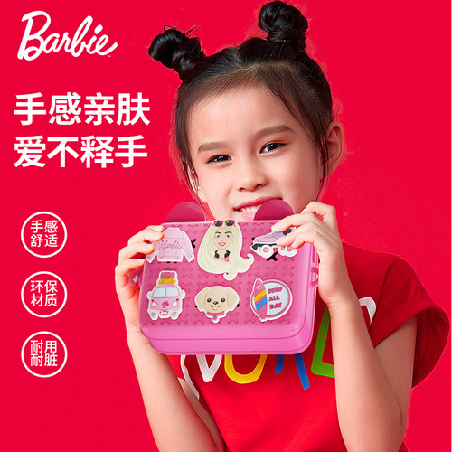 Barbie's new light and trendy small shoulder bag for children, national trend shoulder bag, baby kindergarten cartoon crossbody bag gift DIY