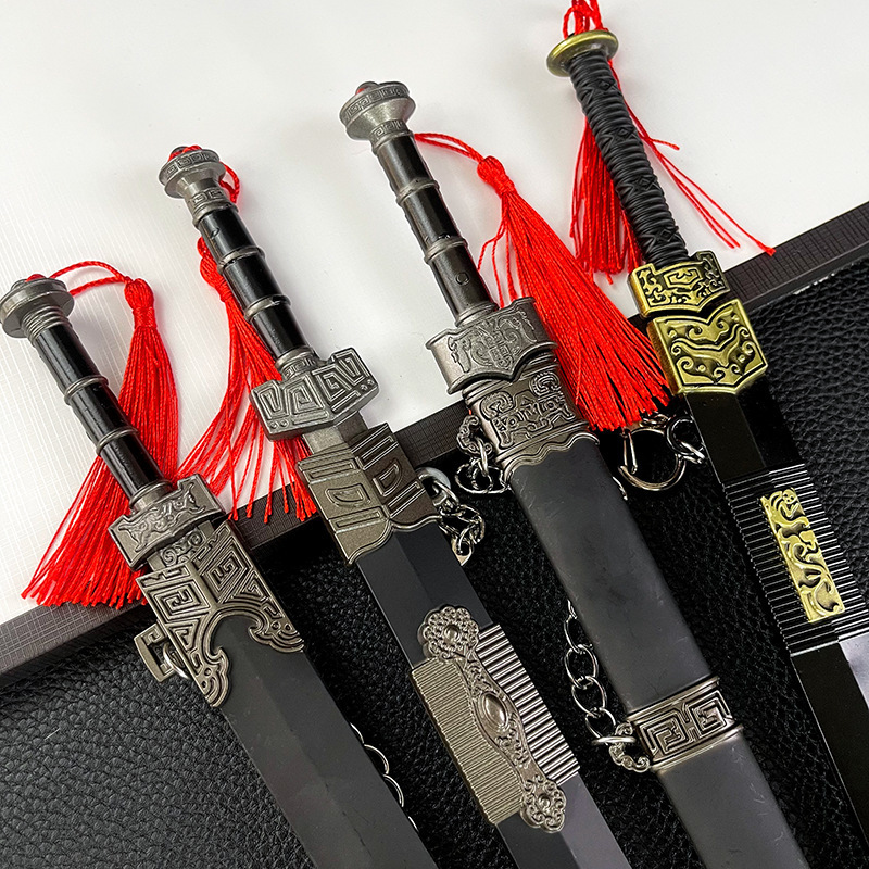 新款30公分中国古剑带穗兵器迷你武器古剑奇谭刀剑玩具工艺品批发|undefined