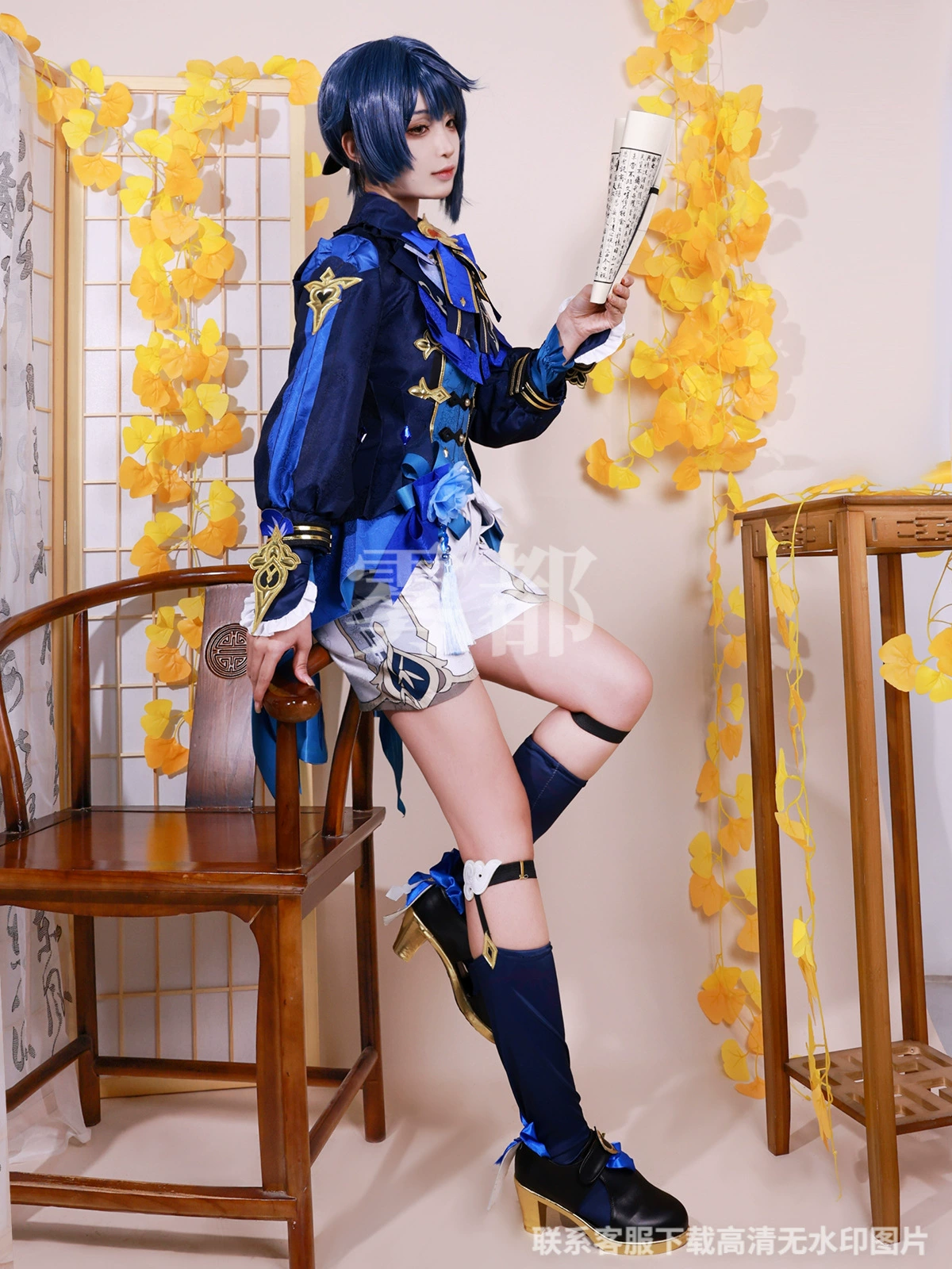 Mistya Yuanshen Xingqiu COS Лагерь Светлячков Фестиваль Дождя Бодхисаттва Мастер Кю-Кю-Кю-Кю-Кю-Кю Весна Скин КОСПЛЕЙ Аниме костюм