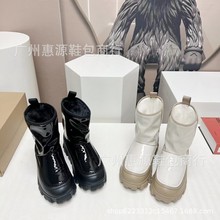 桑坡U~G23秋冬新款那女同款多巴胺靴时尚雪地靴防泼水厚底果冻靴