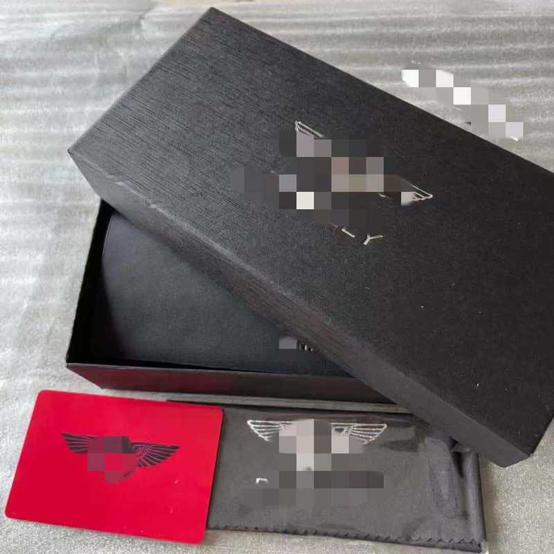 蓝色手工款品牌万家套装眼镜盒天地盖纸盒镜布袋可做客户logo现货|undefined