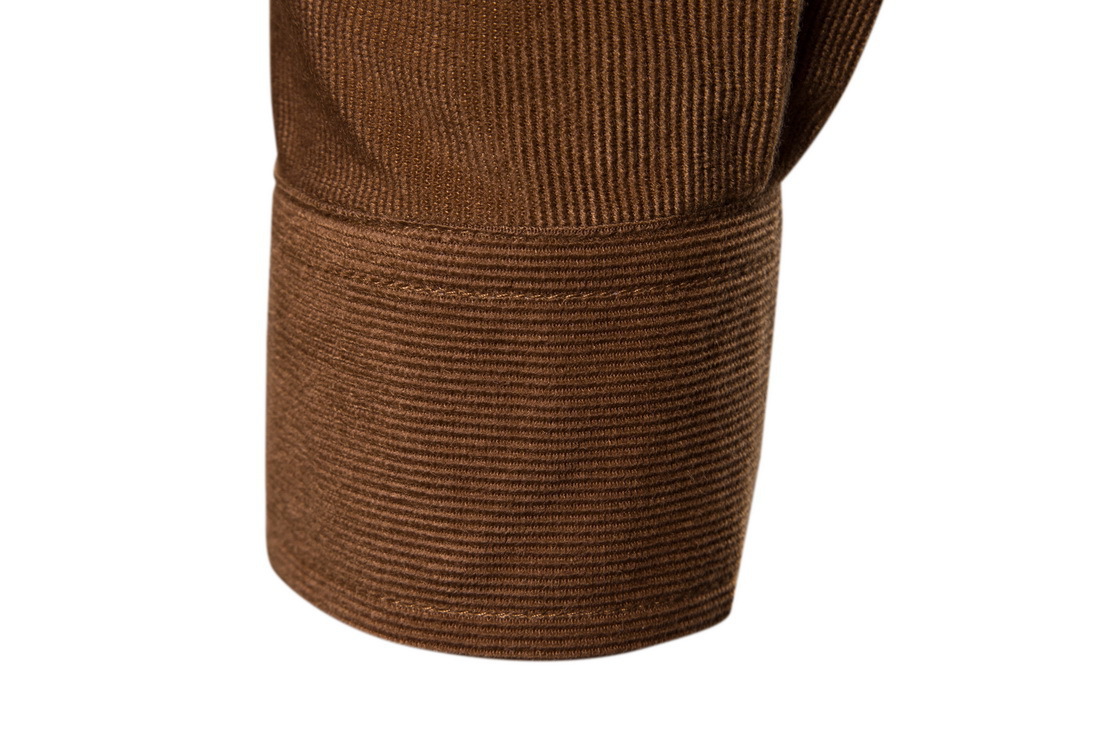 Camicia da uomo a maniche lunghe in velluto a coste casual_voghion.com