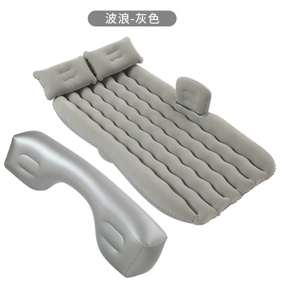 Bymaocar, can be used for sitting Vehicle-mounted inflatable bed - default-item-865b-wave-pattern-long-stool-gray