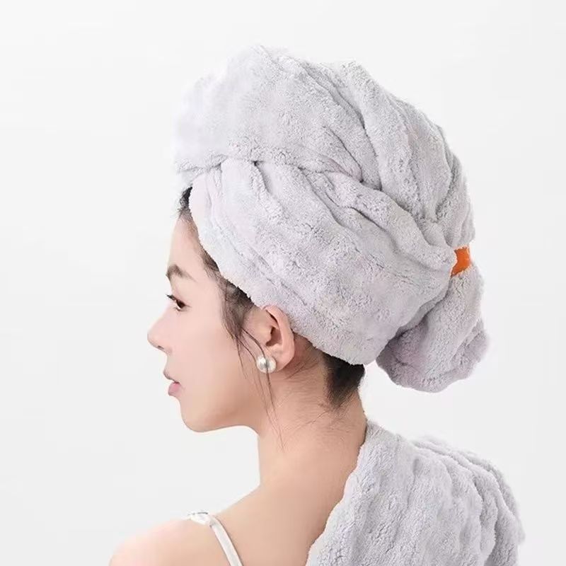 新しいバブルベルベットヘアドライキャップ、大きなウェーブヘアドライキャップ、立体縦縞ヘアドライキャップ、大人用シャワーキャップ卸売|undefined