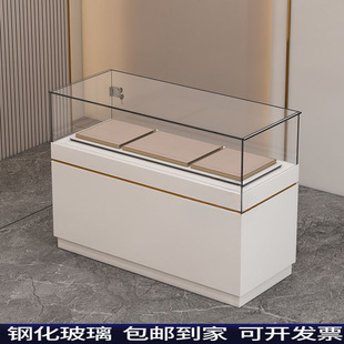Shopping Mall Glass Cabinet Display Cabinet Jewelry Counter Sample Exhibition Display Cabinet Museum Cultural Relics Booth