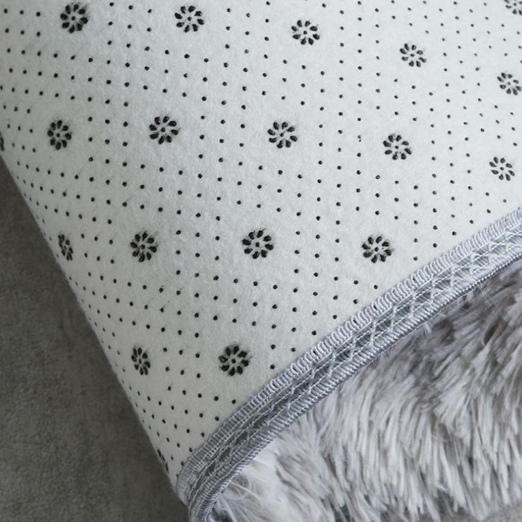 Fábrica al por mayor lavable lana de seda en forma de corazón alfombra de lana corta alfombra de piso adecuado para estera de pie silla Mat estudio dormitorio