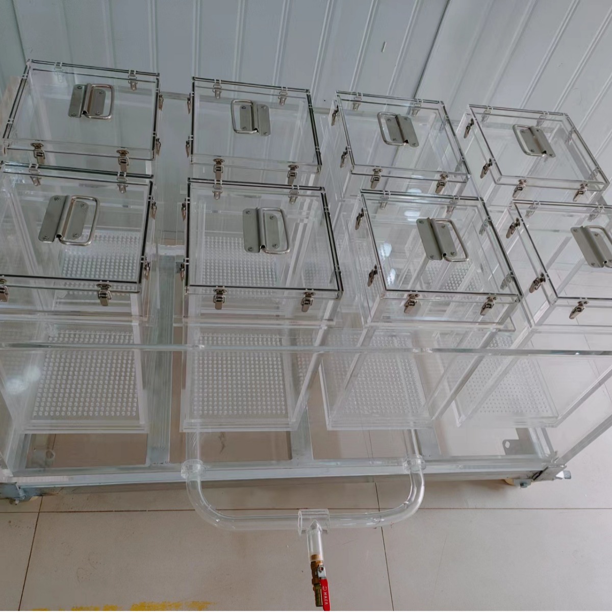 高透明亚克力水箱 有机玻璃实验箱体 专业加工制作精密实验装置