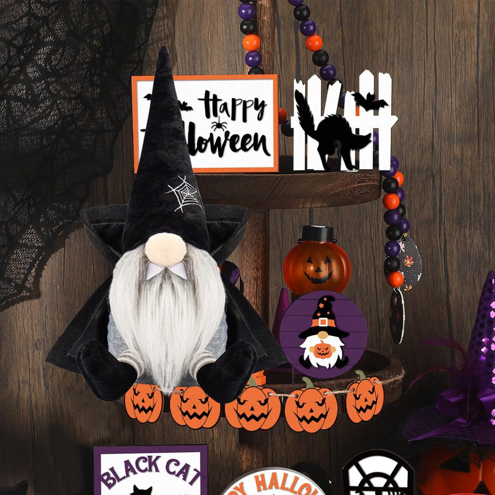 Nuevos productos transfronterizos muñecas de Halloween sin cara muñecas de Halloween mantas enanas decoraciones murciélagos decoraciones de vacaciones