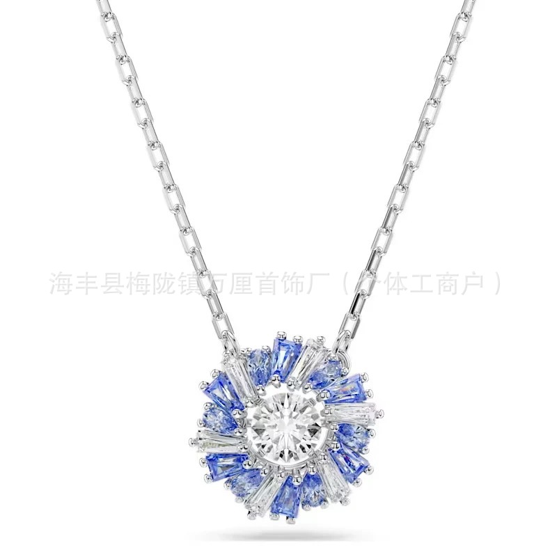 旋转太阳花蓝钻【白金色】