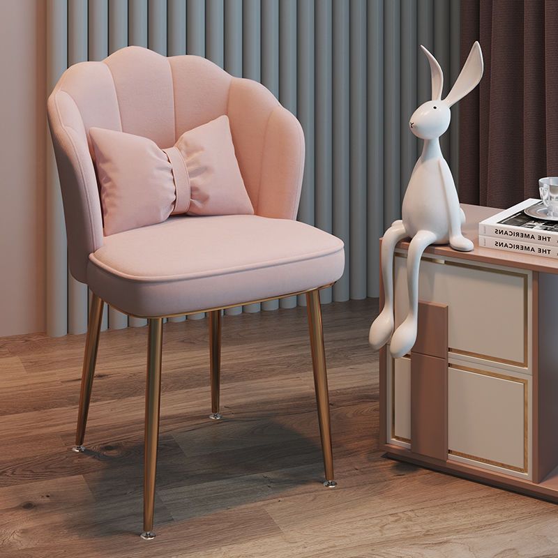 Nordic dining chair minimalist restaurant chair household lightweight luxury stool backrest for girls, internet celebrity bedroom vanity table makeup chair