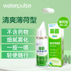 Waterpulse ノーズマスター クールミントタイプ 60ML 生理食塩水スプレー 鼻洗浄はカスタマイズ可能