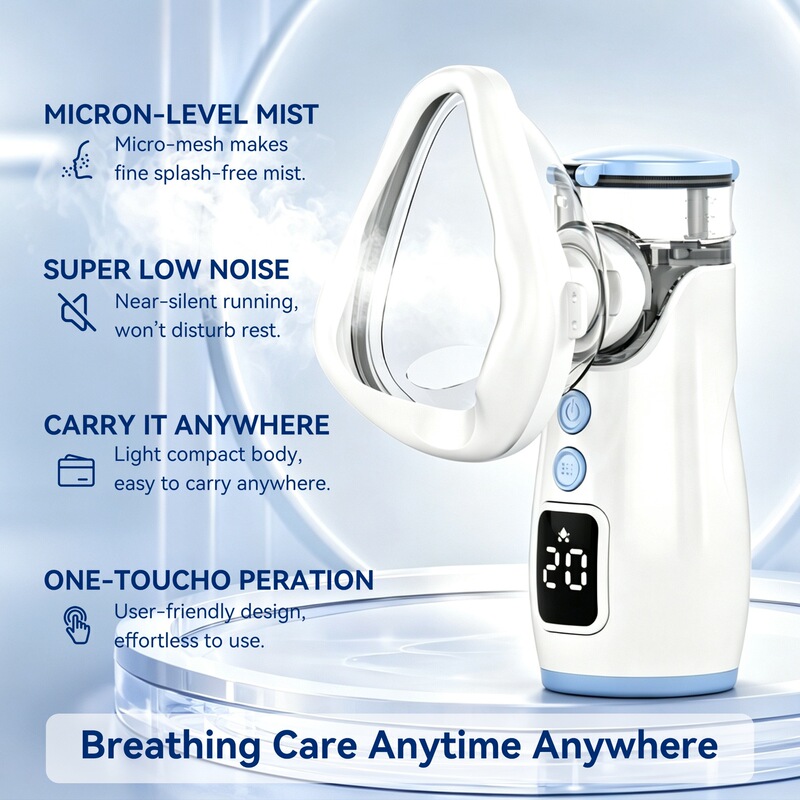 Cross-border nebulizer inhaler, home-use handheld nebulizer, adult and child mask, rechargeable nebulizer