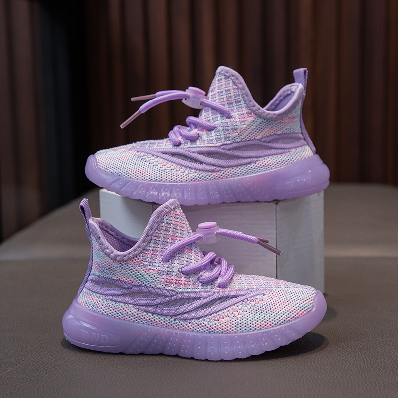 Calzado deportivo para niños, zapatos para niñas, verano 2025 nuevos zapatos blancos, rendimiento de malla transpirable, zapatos de malla de coco para niñas