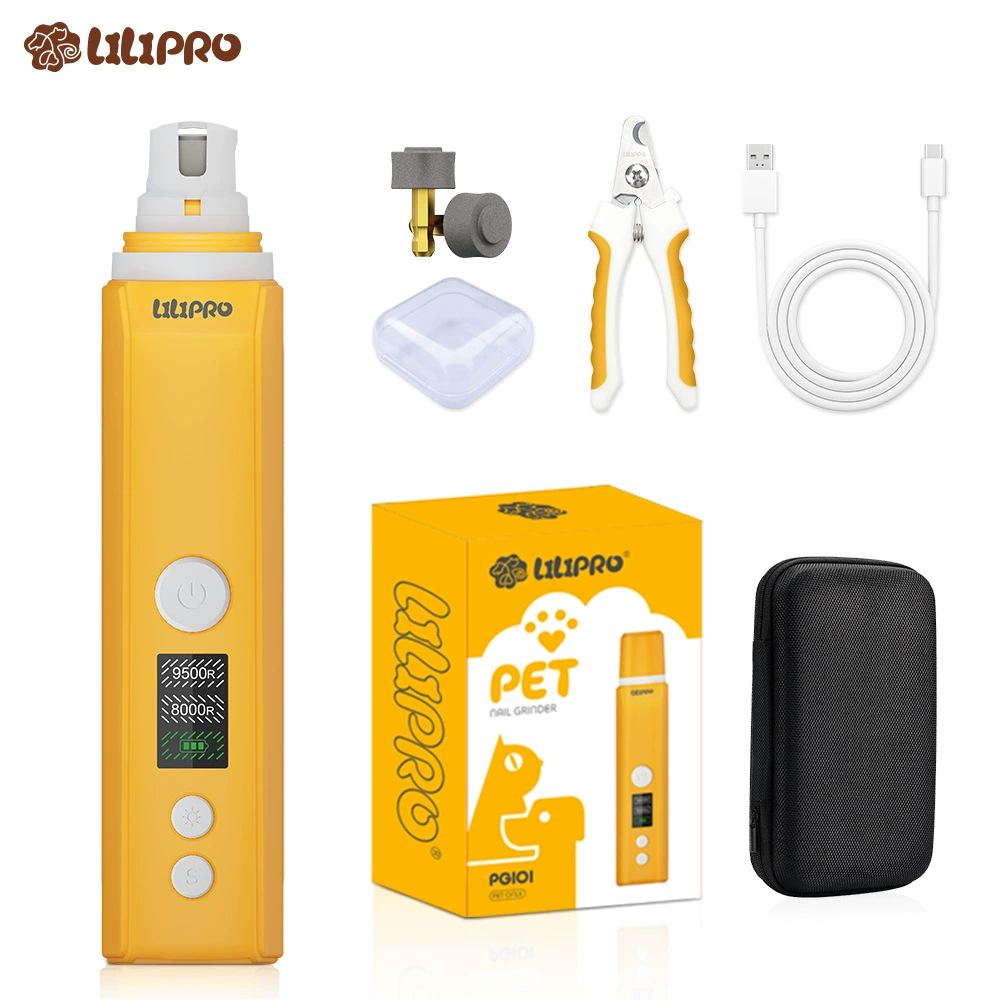 Электрическая машинка для стрижки когтей LILIPRO, в наличии, для собак и кошек, для удаления ороговевшей кожи на лапах