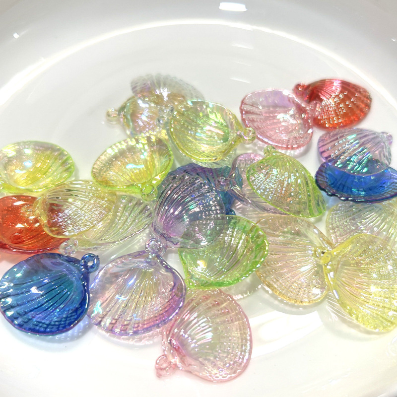 23*27mm Uv Color-Plated Shell High-Quality Acrylic Clam Shell Flower Shell DIY Bracelet Jewelry Accessories 23*27mm Uv Color-Plated Shell High-Quality Acrylic Clam Shell Flower Shell DIY Bracelet Jewelry Accessories