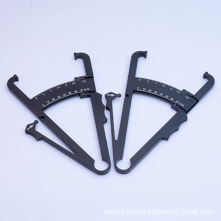 Щипцы для сидений Штангенциркуль с зажимом для жира Бытовая двойная шкала Измеритель толщины кожной складки Измерение жира Штангенциркуль