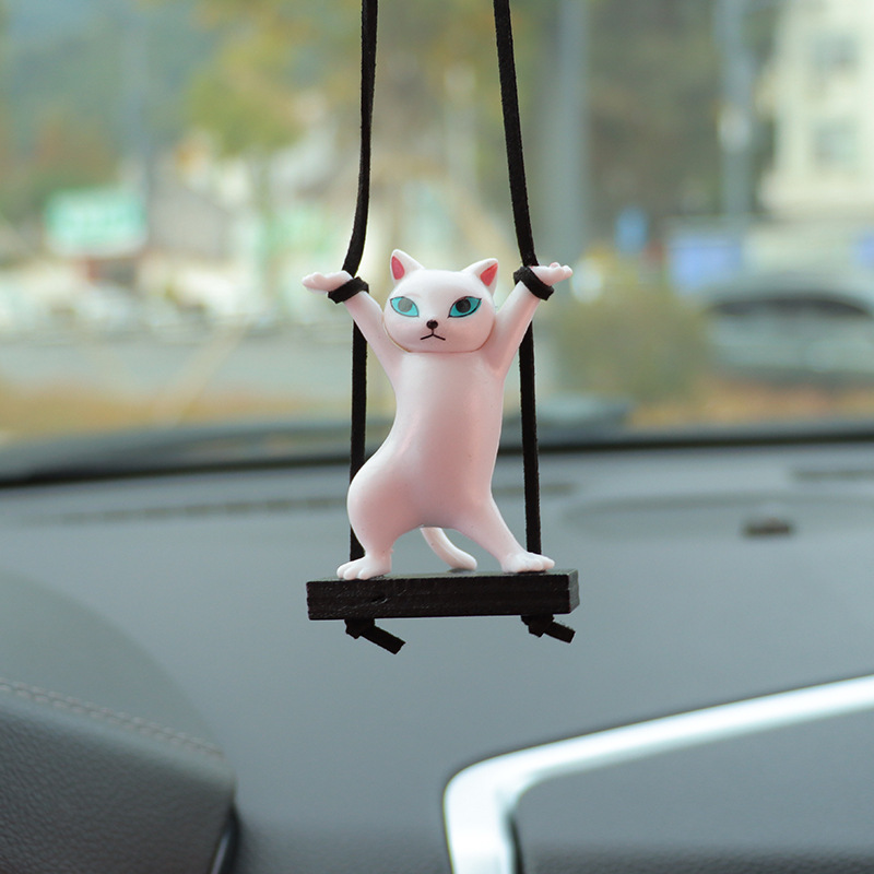 Twisted Waist Cat Car Pendant Car Interior Decoration Supplies Car Pendant Pendant Car Charms Car Supplies Batch