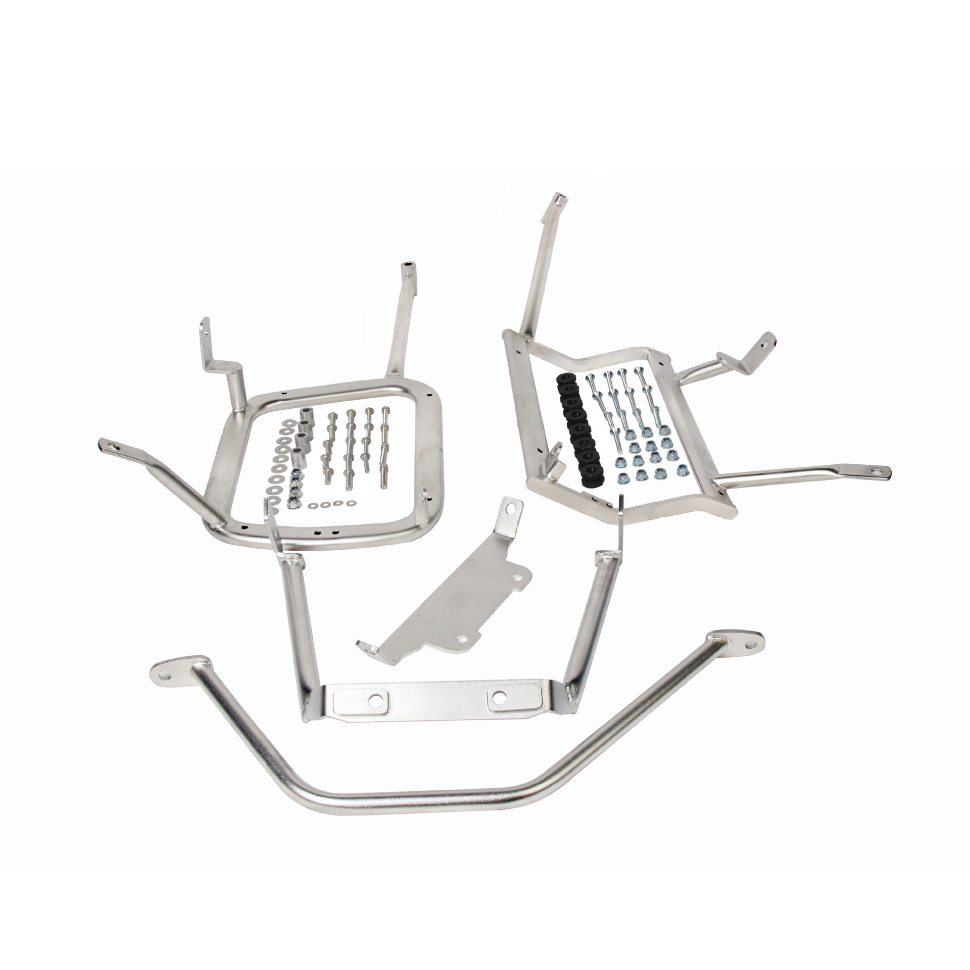 Es adecuado para Suzuki DL1050 marco lateral de acero inoxidable marco lateral de motocicleta caja lateral fijación de soporte estante de equipaje